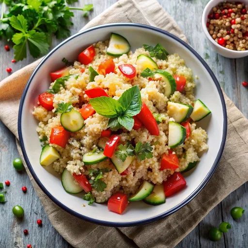 Tumis Sayuran dan Quinoa